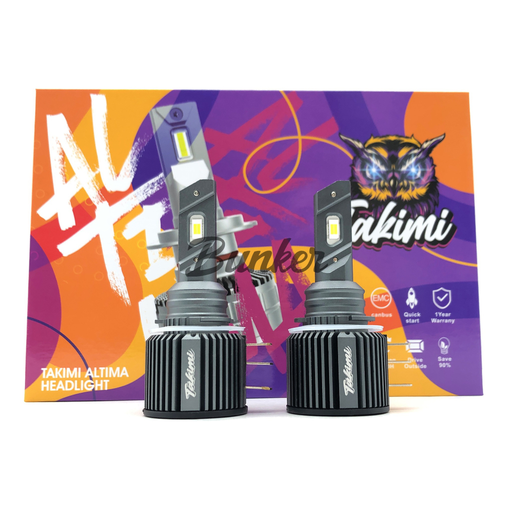 Светодиодные автомобильные LED лампы TaKiMi Altima H15 5500K 12/24V