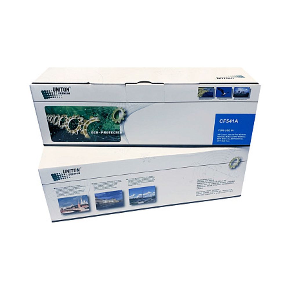 Картридж для HP Color LJ M254/ M280/ M281  CF541A (203A) син (1,3K) UNITON Premium GREEN LINE (Eco Protected)