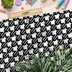 Ткань лен гусиная лапка