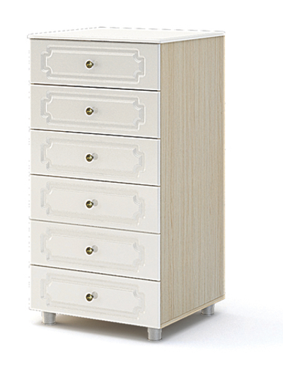 КМ-913 Виктория МДФ комод 6 ящ.