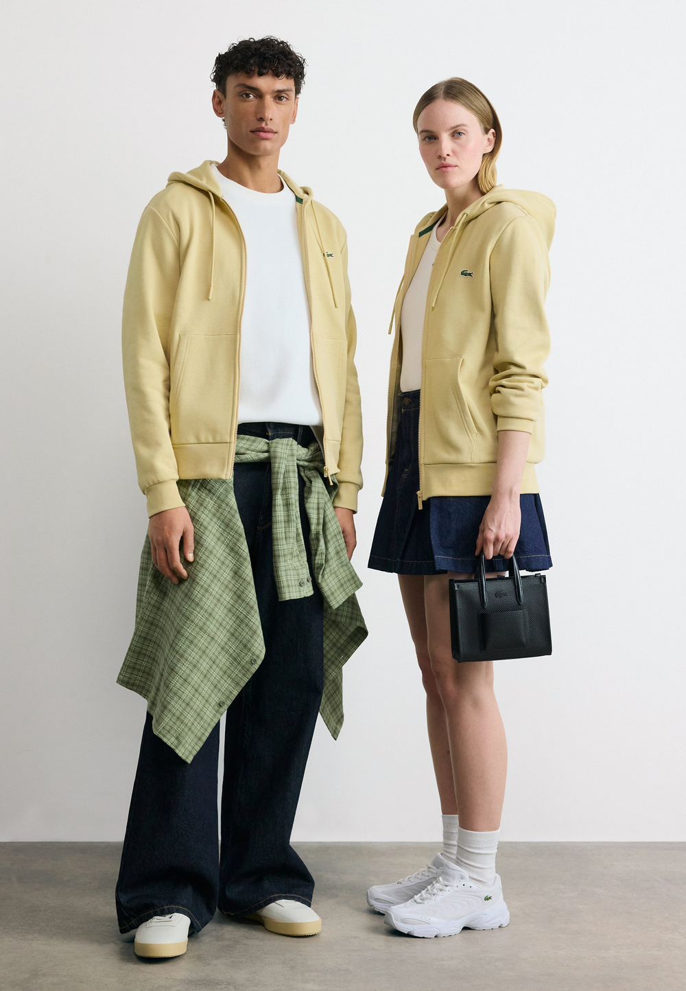 Lacoste Толстовка на молнии - просо / песок
