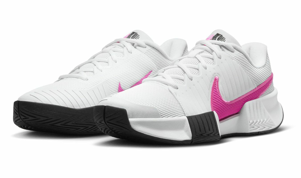Женские Кроссовки теннисные Nike Zoom GP Challenge Pro - white/playful pink/black