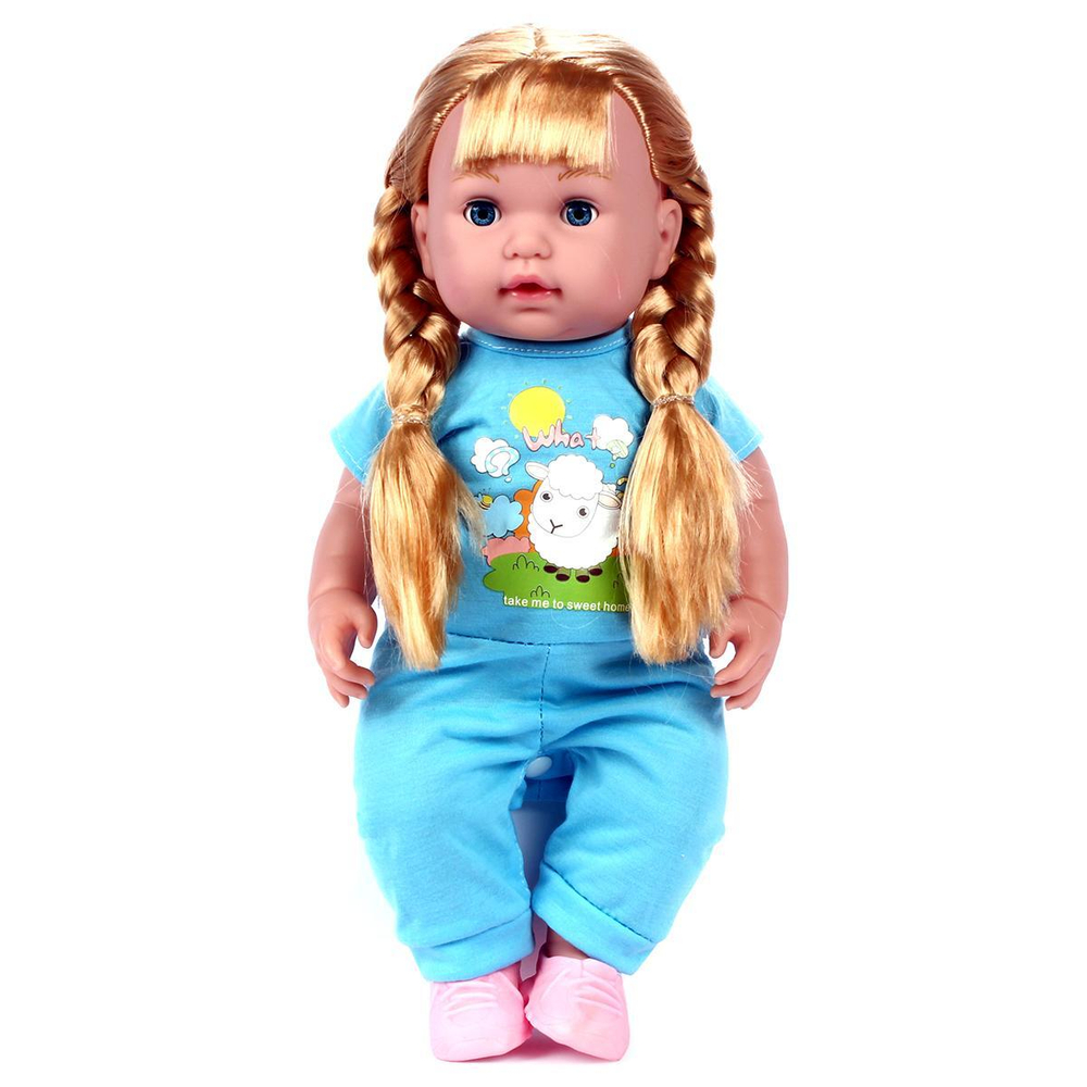 Пупс функц. с кнопкой, свет, коробка 34*27*25,8см QH3011-10