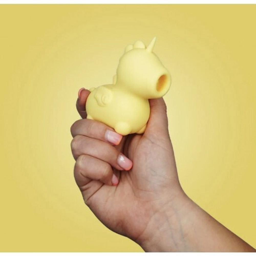 Вибромассажер Unihorn Bean Blossom со стимуляцией язычком