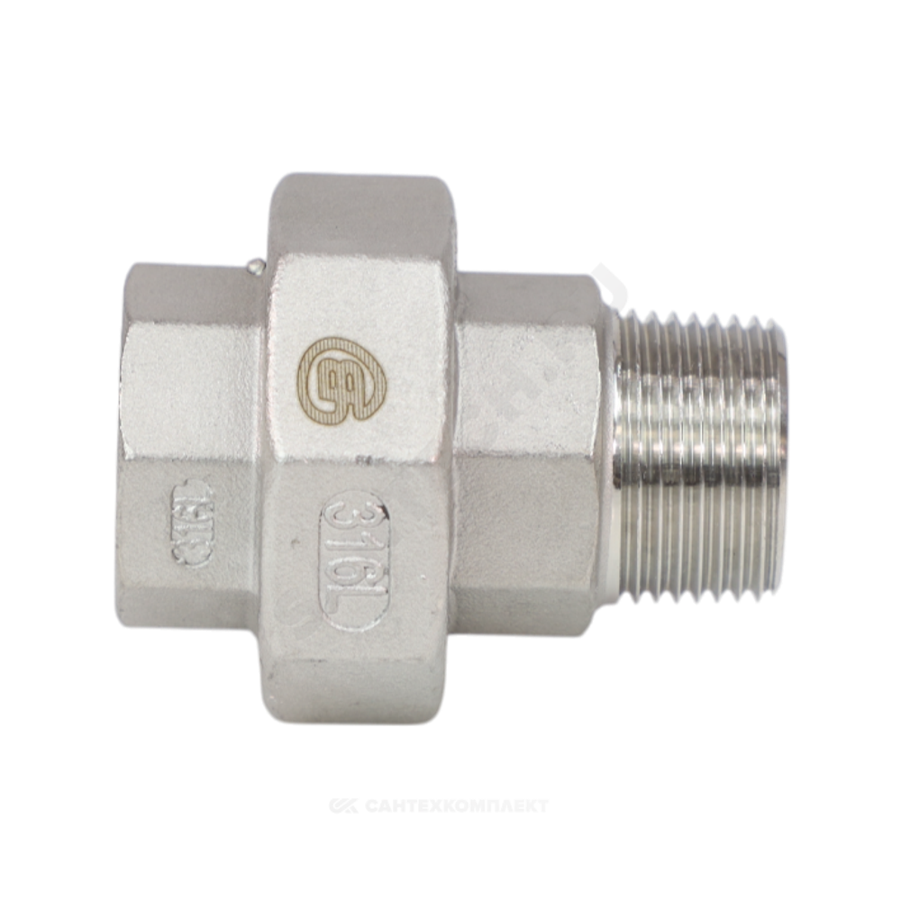 Соединитель американка сталь нерж Ду 40 (1 1/2") ВР/НР Benarmo