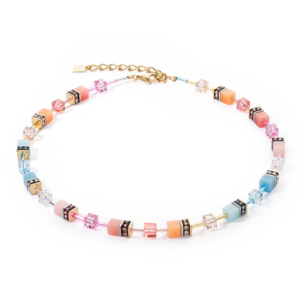 Колье Coeur de Lion Aqua-Apricot 2838/10-2028