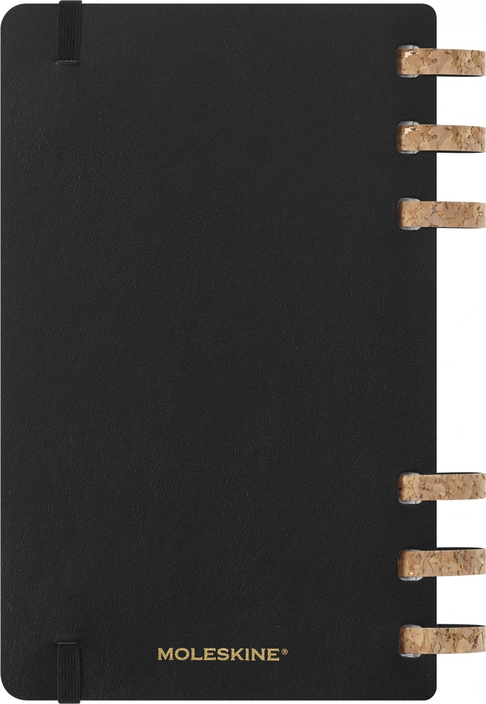 Еженедельник Moleskine SPIRAL Large 130х210мм PP 200стр спираль пробковая черный (DSSPB12MWH3)