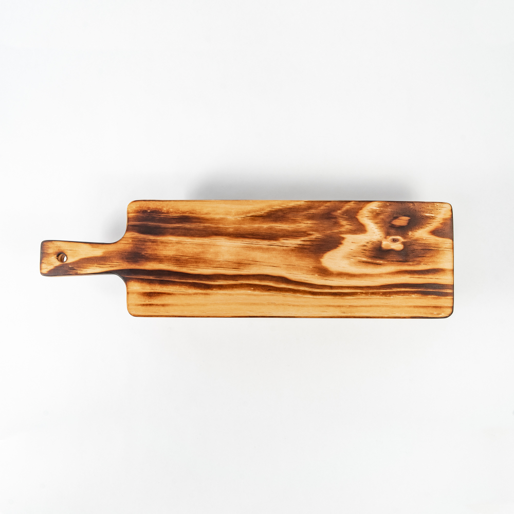 Деревянная сервировочная  доска для подачи блюд и закусок из древесины кедра. Art of Siberia. RD7
