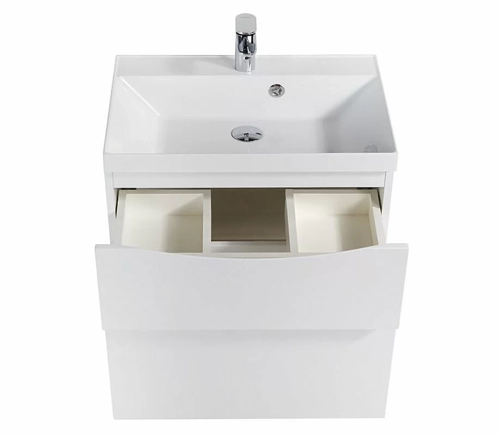 Тумба с раковиной BelBagno MARINO H60-2C-SO-BL-P 70 Bianco Lucido
