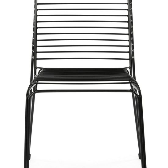 Стул Lugne черный металлический 