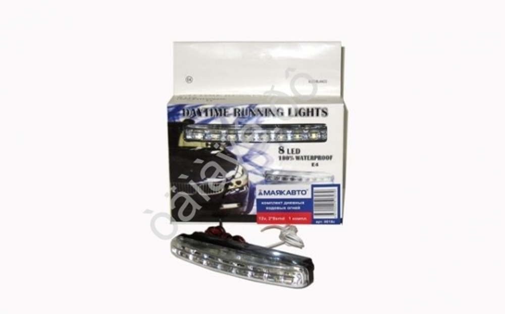 Ходовые огни LED -прямоуг  8SMD (W+Yповорот) (155*20*45) (5630) пара а0018с