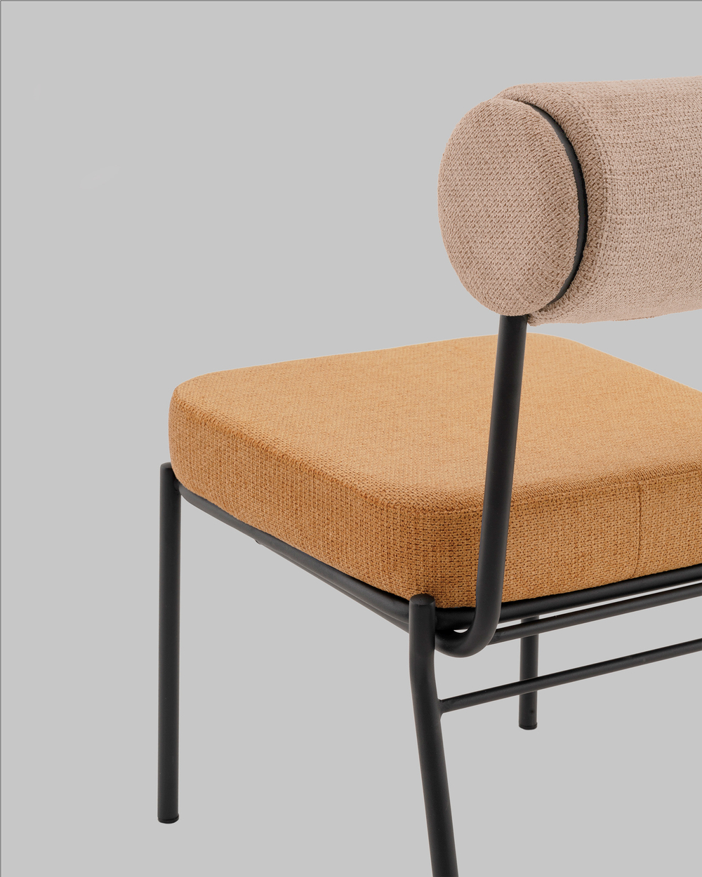 Стул обеденный Ponpoun бежевый терракотовый