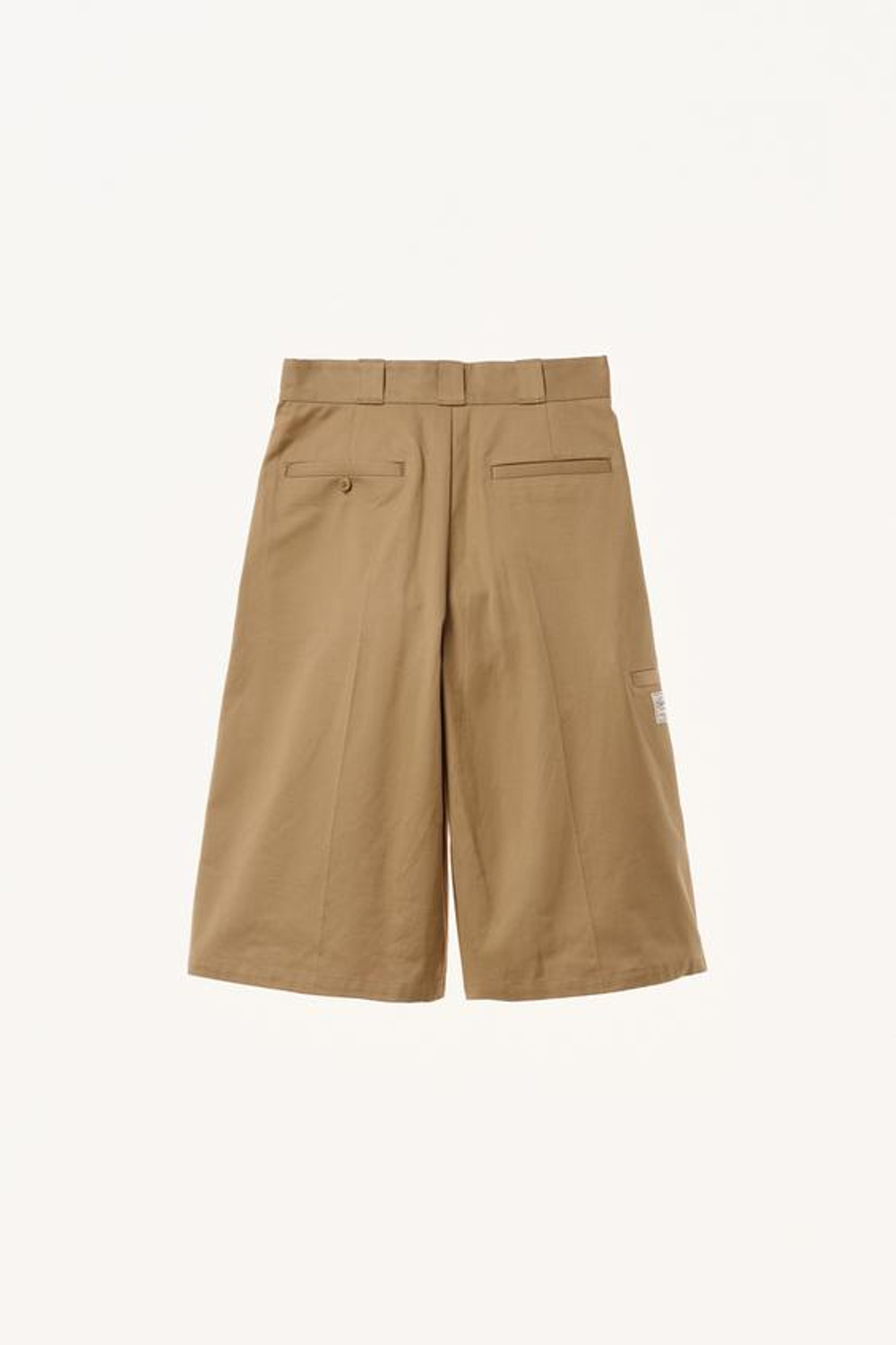 ZARA X WILLY CHAVARRIA ШОРТЫ-БЕРМУДЫ С ШИРОКИМИ ШТАНИНАМИ И ПЛИССИРОВКОЙ, БЕЖЕВЫЙ