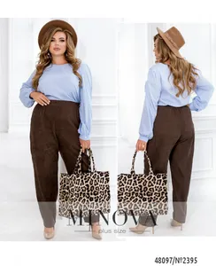 Брюки 2395-коричневый Minova