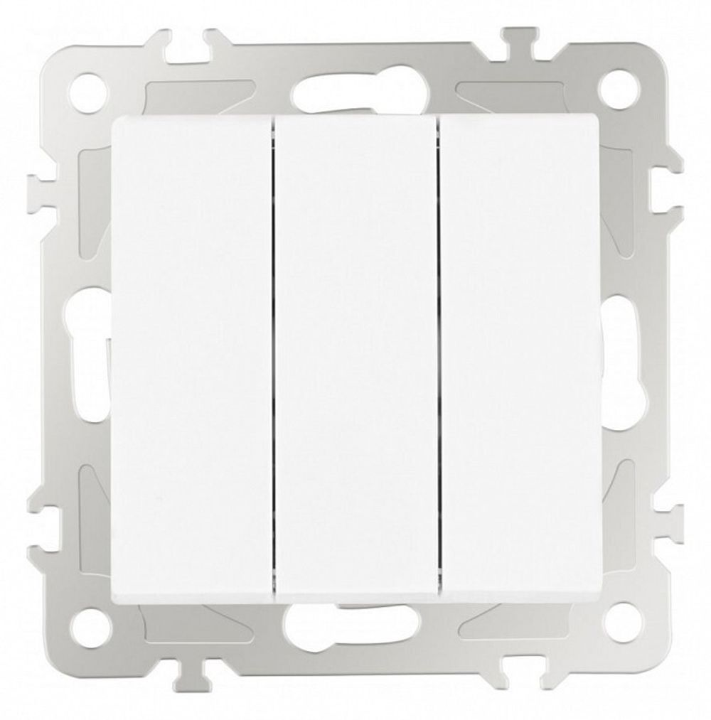 Выключатель трехклавишный без рамки Arte Milano 206 206.30-3.white