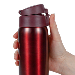 Термокружка Relaxika 701 (0,48 литра), бордовая
