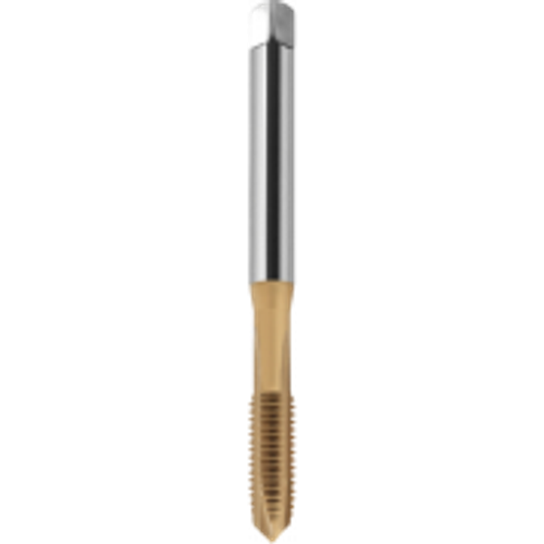 Метчик DIN-371-B M3 ISO2(6H) HSSE INOX TiN C2-113801-0030 с прямой канавкой для сквозных отверстий