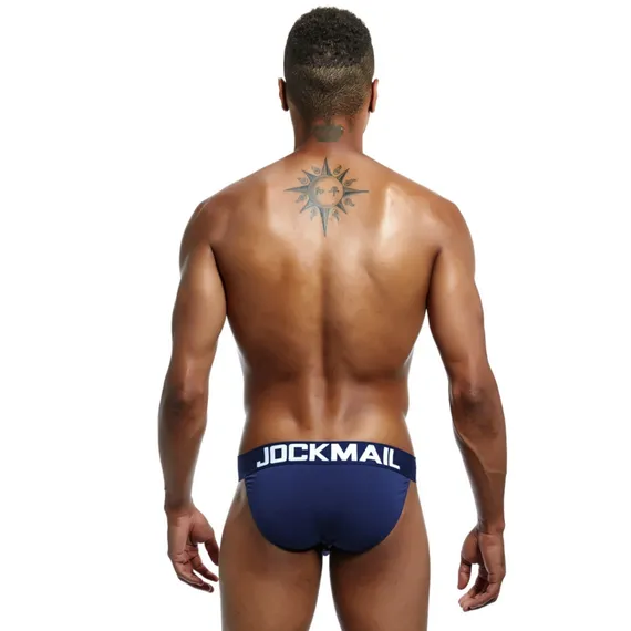 Мужские трусы танга темно-синие JOCKMAIL JM3022-16