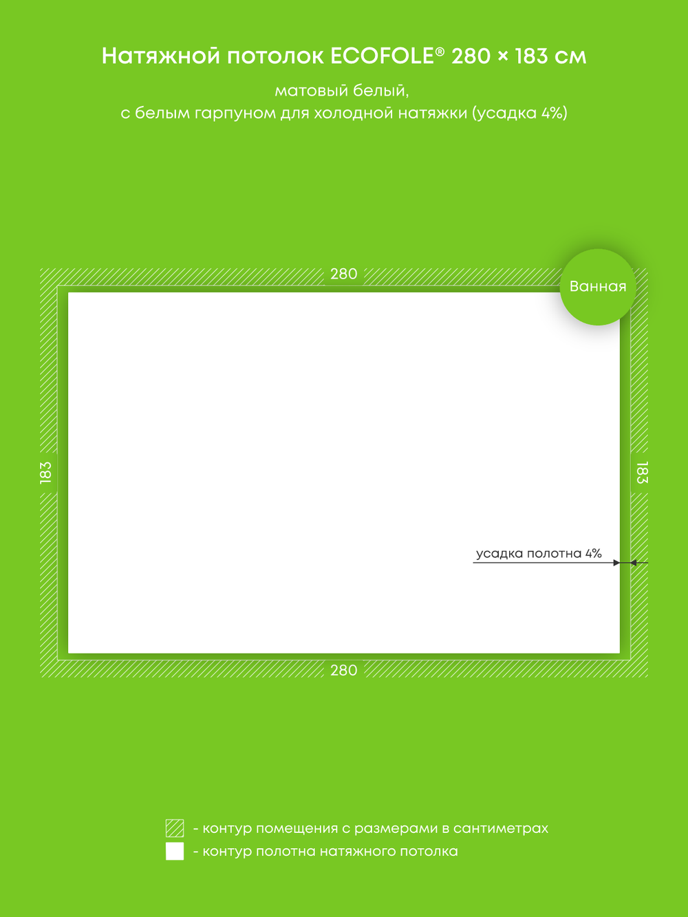 Натяжные потолки 23 м2, 5.1 м2, 11.4 м2, 9 м2, 14.3 м2