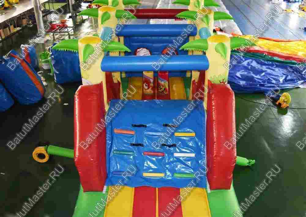 Надувной батут "Джунгли" 8*3*3 м