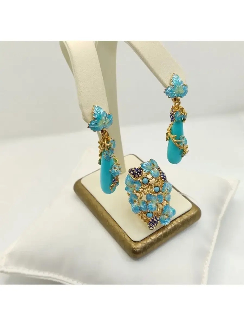 кольцо серебро 925 с бирюзой