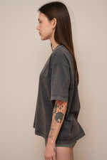 Оверсайз футболка из вареного трикотажа | Лимитированная коллекция