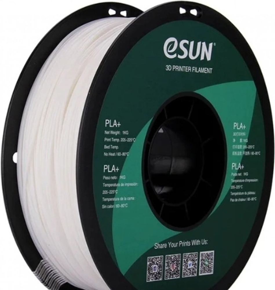 Пластик для 3D-печати ESUN PLA+175W1 белый