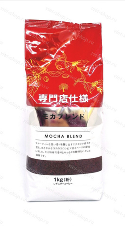 Японский молотый кофе Mocha blend, 1 кг.