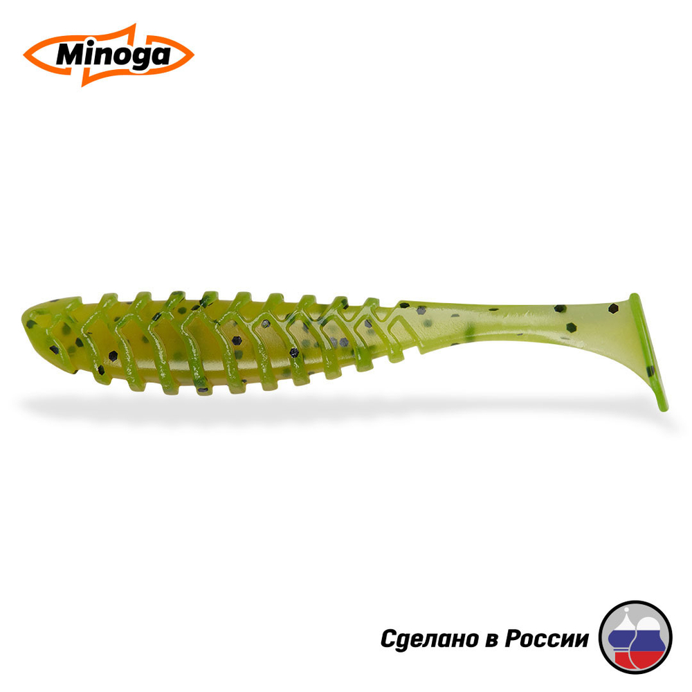 Силиконовая приманка "Minoga" COOPER 3,0"(6шт) 75мм, 2,5гр, цвет 022