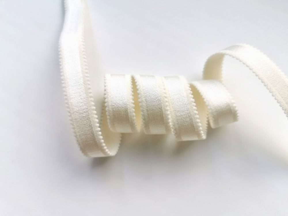 Бретелечная резинка, с фестонами, 15мм, шампань, (Арт: BR506/15-003), м