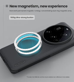 Чехол зеленого цвета (Dark Green) от Nillkin c поддержкой MagSafe для Xiaomi 15 Ultra, серия Super Frosted Shield Pro Magnetic Case