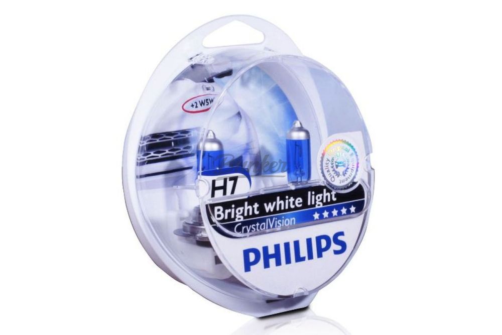 Галогенные автолампы Philips Crystal Vision Bright white light H7, (компл.)