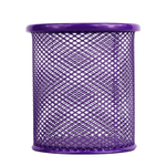 Стакан металлический BASY для пишущих принадлежностей, 9х9х8 см, круглый, ассорти