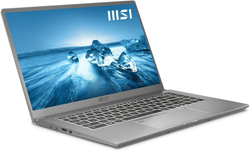 Ноутбук MSI Prestige 15 A12UC-224RU Core i5 1240P 16Gb SSD512Gb NVIDIA GeForce RTX 3050 4Gb 15.6" IPS FHD (1920x1080) Windows 11 Professional silver WiFi BT Cam 9S7-16S822-224