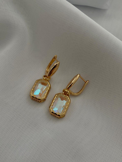 HMG 1309 Crystal Серьги mix  арт.0679