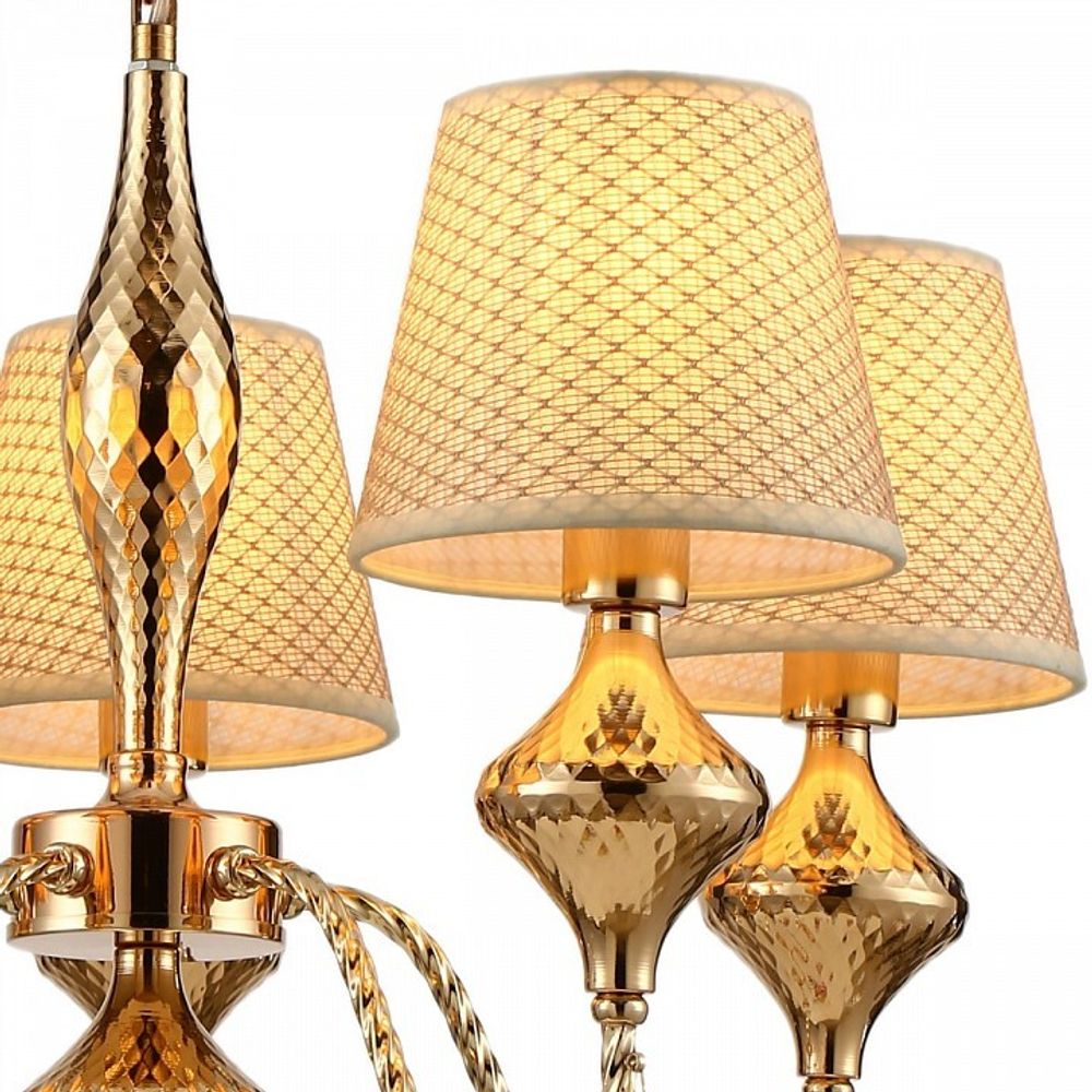 Подвесная люстра ILLUMICO  IL6176-5P-27 GD