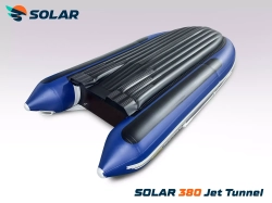 Надувная ПВХ лодка SOLAR 380 jet tunnel