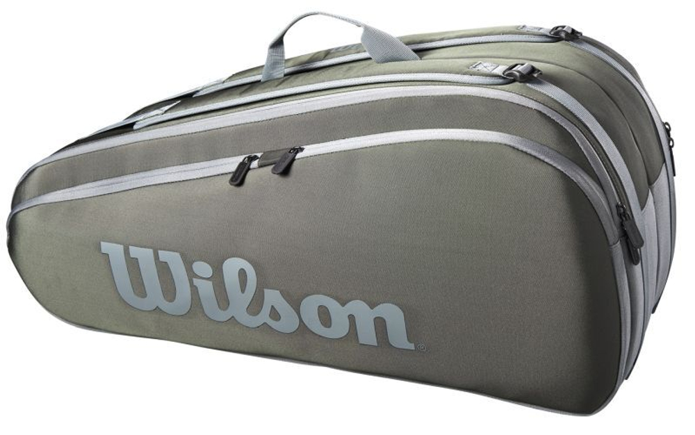 Сумка теннисная Wilson Tour 12 PK Racket Bag - зеленый