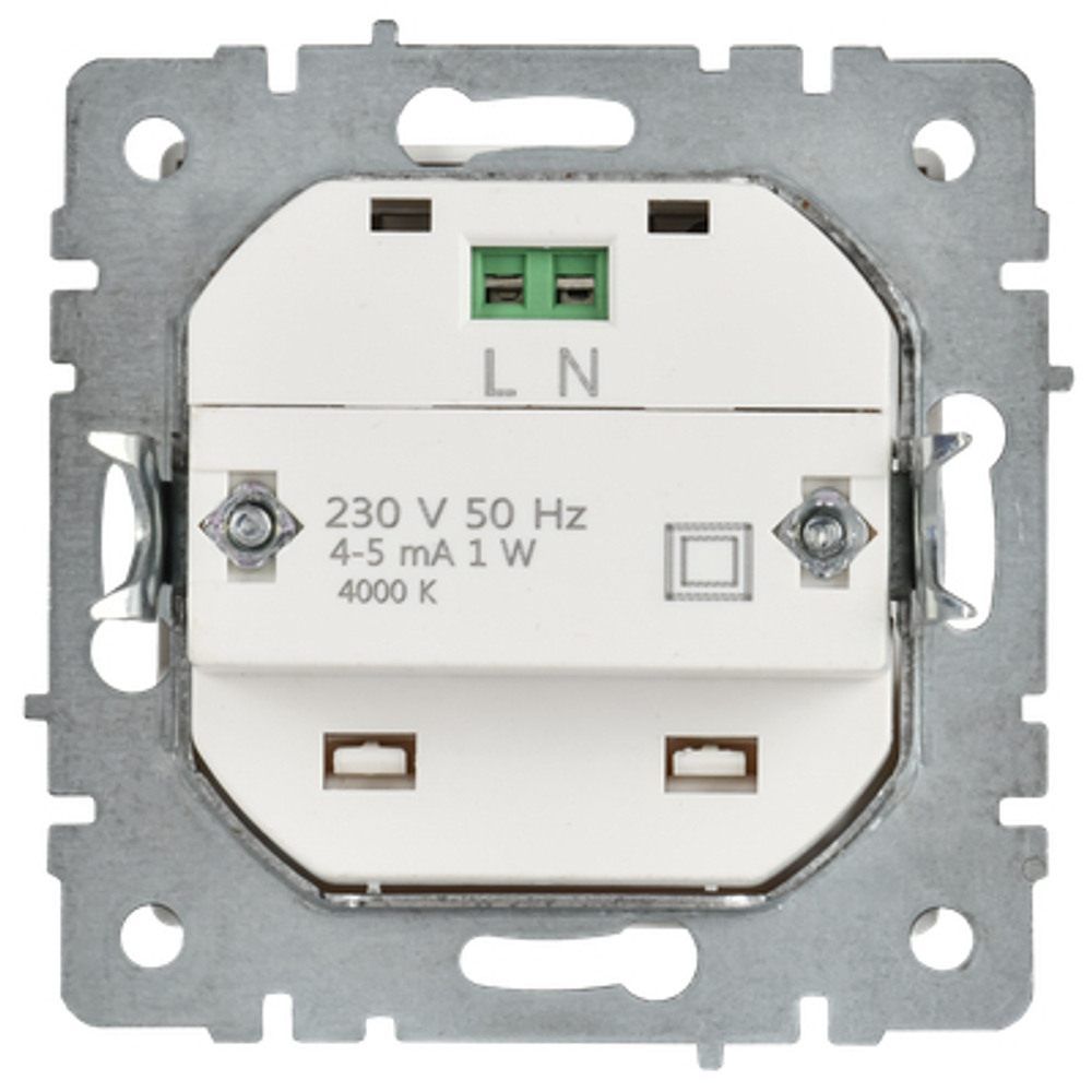 BRITE Подсветка светодиодная встраиваемая ПЛ20-БрАБ арктический белый IEK