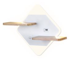 Ambrella Настенный светодиодный светильник с выключателем, USB портом и полкой Wall FW100
