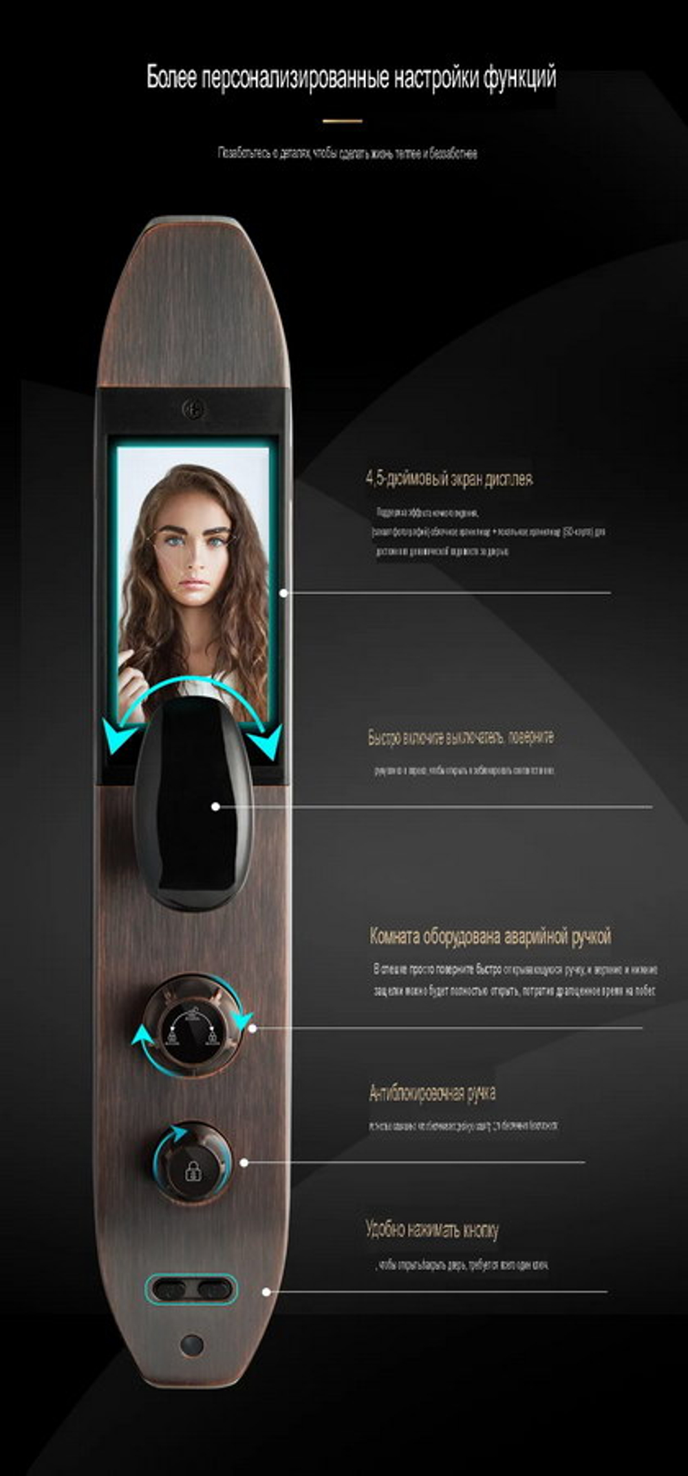 Электронный замок Smart lock USmart GOD Z001D