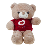 Медведь в вязаной кофте с сердцем и надписью "LOVE" №2 23x35x28см. (Hand)