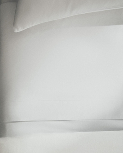 Zara Home - Простыня из ситца (500 нитей), белый, 160x280 см