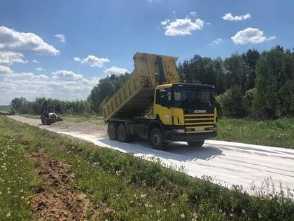 Ведется отсыпка дорог