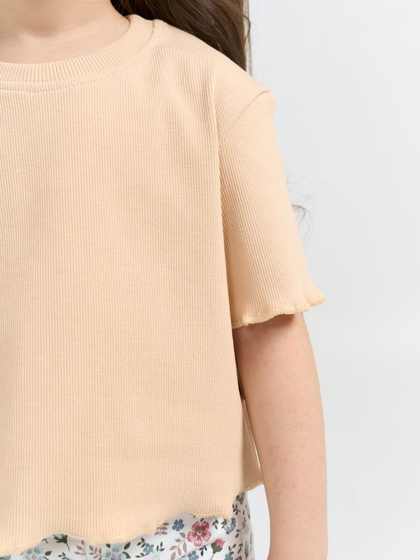 Футболка укороченная из кашкорсе 