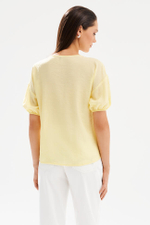 23582 Блузка женская (светло-лимонный)