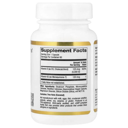 California Gold Nutrition D3+K2 60 кап