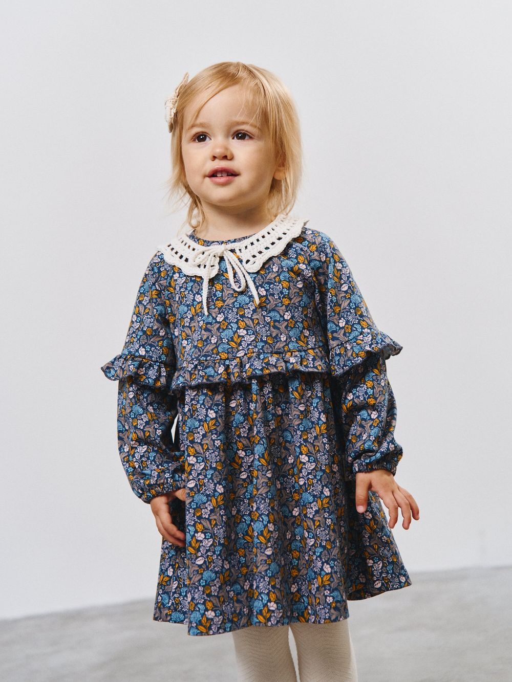 Платье с рюшами "Ночной сад" 0+