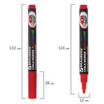 Маркеры меловые "POP-ART", НАБОР 6 ЦВЕТОВ, 3,5 мм, сухостираемые, для гладких поверхностей, BRAUBERG, 151526