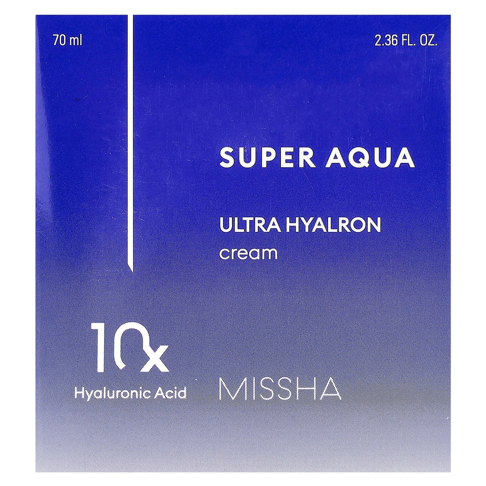 Missha, Super Aqua, ультра гиалроновый крем, 70 мл (2,36 жидк. унц.)